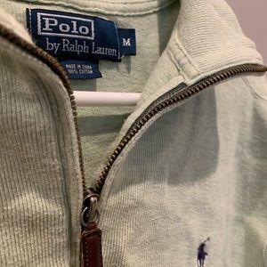 Polo by Ralph Lauren Mock Zip Sweater | Olive | M